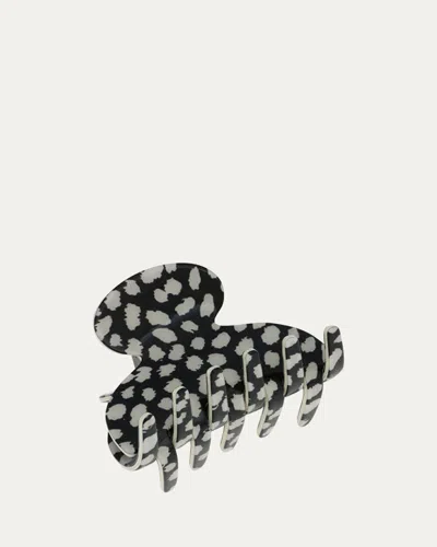 The Finest Accessories Small Couture Claw Clip In Black