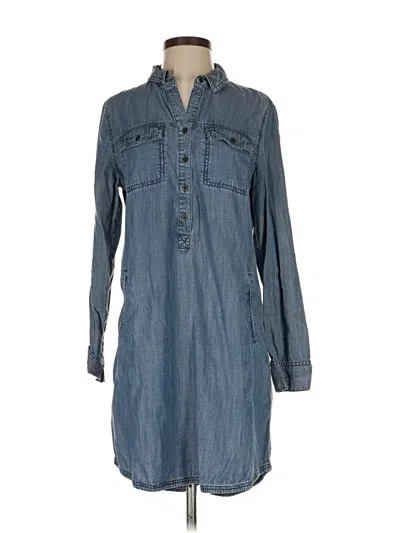 Pre-owned The Fisher Project Long Sleeve Top Blue Cowl Neck Tops