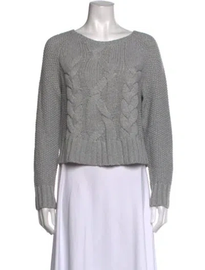 Pre-owned The Fisher Project Merino Wool Crew Neck Sweater In Grey