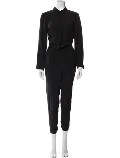 Pre-owned The Fisher Project Silk Jumpsuit In Blue