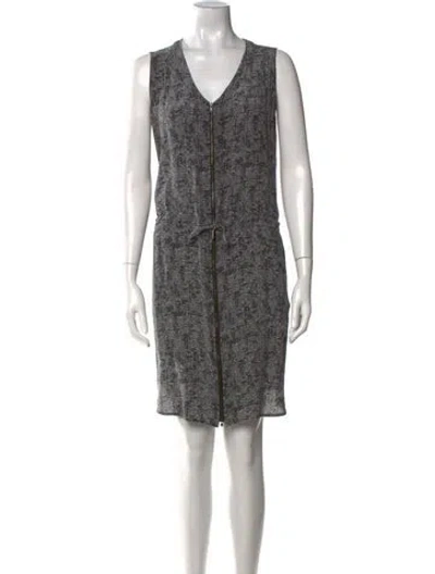 Pre-owned The Fisher Project Silk Knee-length Dress In Multi