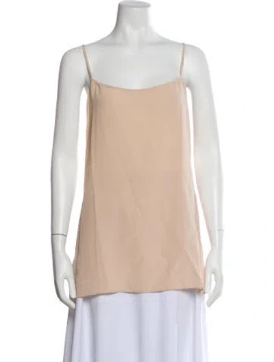 Pre-owned The Fisher Project Square Neckline Sleeveless Top In Neutral