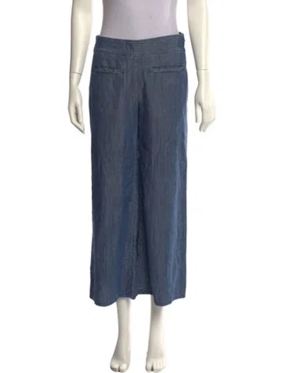 Pre-owned The Fisher Project Wide Leg Pants In Blue