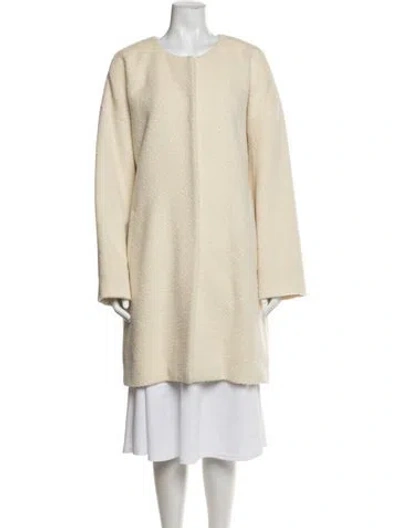 Pre-owned The Fisher Project Wool Coat In Neutral