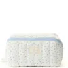 The Flat Lay Co. . Marshmallow Flat Lay Makeup Box Bag - Cozy Cotton Ditsy Floral