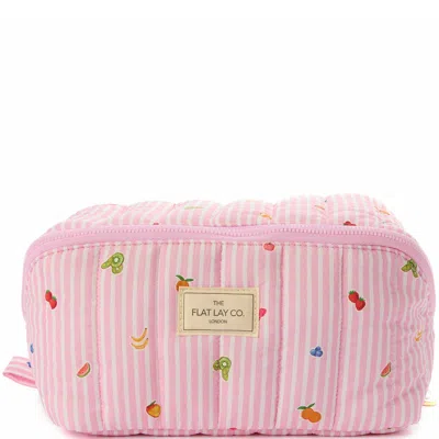 The Flat Lay Co. Marshmallow Flat Lay Makeup Box Bag - Frutas In Pink