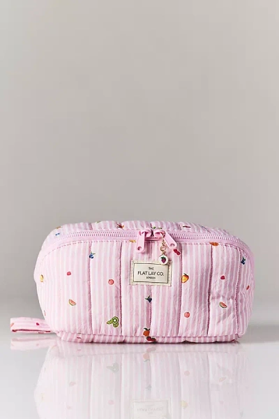 The Flat Lay Co. Marshmallow Flat Lay Makeup Box Bag In Pink
