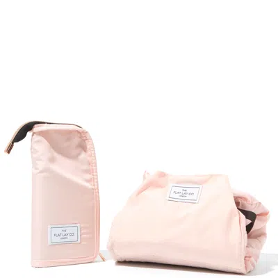 The Flat Lay Co. X Lookfantastic Makeup Bag Duo In Blush Pink