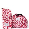 The Flat Lay Co. X Lookfantastic Makeup Bag Duo In Pink Leopard