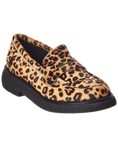 The Flexx Adenike Haircalf Loafer In Animal Print