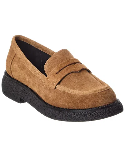 The Flexx Adenike Suede Loafer In Brown