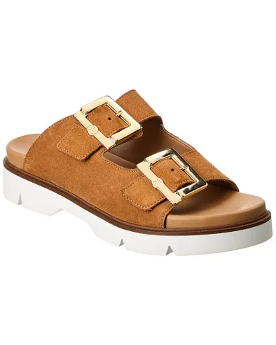The Flexx Anastasia Suede Sandal In Beige