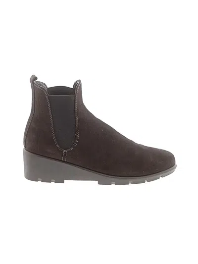 Pre-owned The Flexx Ankle Boots In Brown