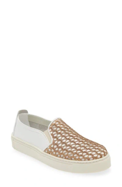 The Flexx Charlie Too Slip-on Sneaker In White Cuoio