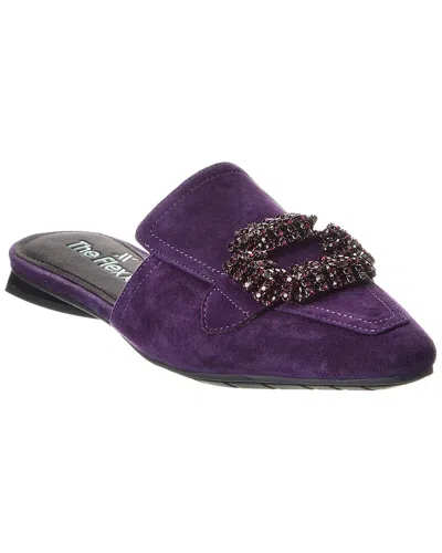 The Flexx Gemma Suede Flat In Purple