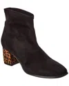 The Flexx Giove Suede Bootie In Black