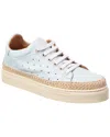The Flexx Hi Tide Leather Sneaker In Blue