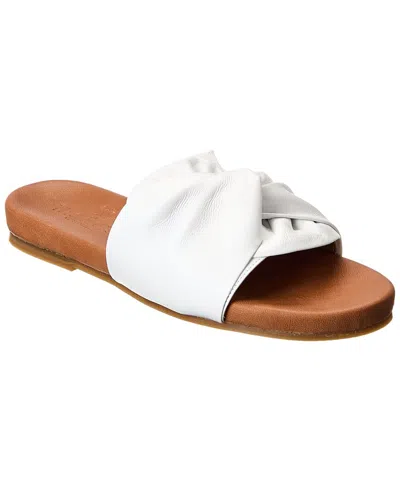The Flexx Knotty Leather Sandal In White