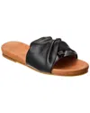 The Flexx Knotty Leather Sandal In Black