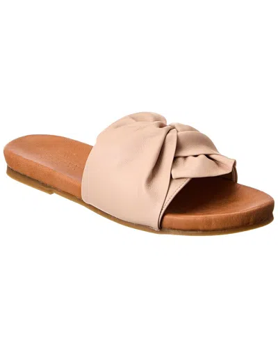 The Flexx Knotty Leather Sandal In Yellow