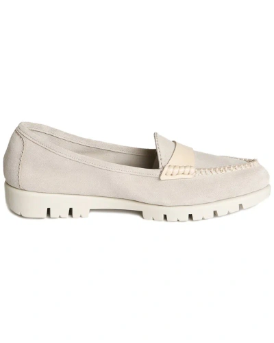 The Flexx Loaf N Leather & Suede Loafer In White