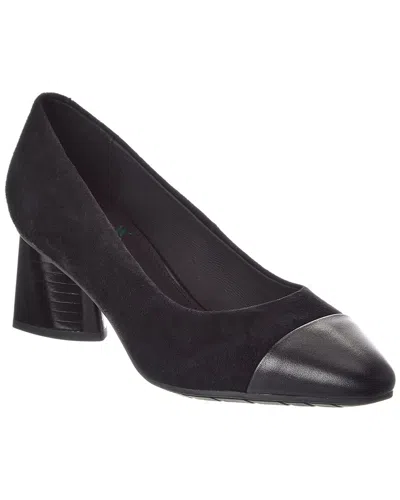 The Flexx Miley Suede & Leather Pump In Black