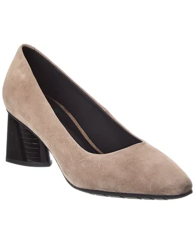 The Flexx Mirta Suede Pump In Neutral