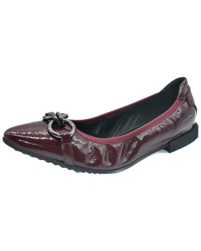 THE FLEXX THE FLEXX RAVEN LEATHER FLAT
