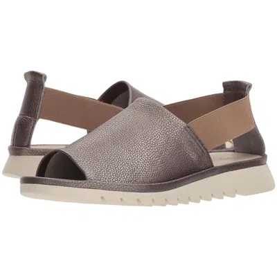 The Flexx Shore Line Sandal Women Brown Leather Peep Toe Slingback Htat1105 In Black