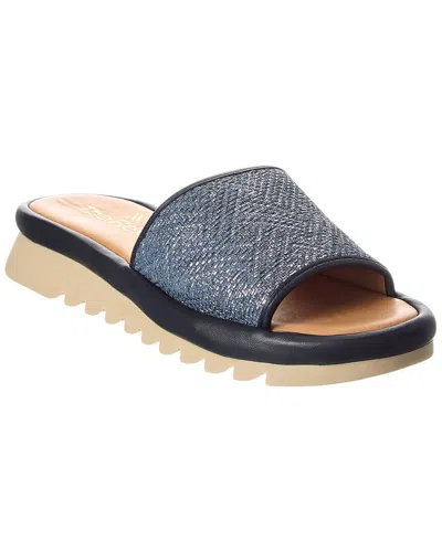 The Flexx Wilma Lather Sandal In Blue
