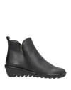 The Flexx Woman Ankle Boots Black Size 7 Leather In Black