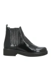 The Flexx Woman Ankle Boots Black Size 9.5 Leather In Black