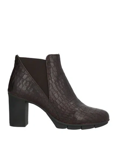 The Flexx Woman Ankle Boots Dark Brown Size 6.5 Leather