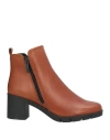 The Flexx Woman Ankle Boots Tan Size 8.5 Leather In Brown