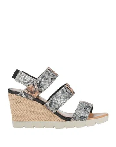 The Flexx Woman Espadrilles Grey Size 5.5 Leather