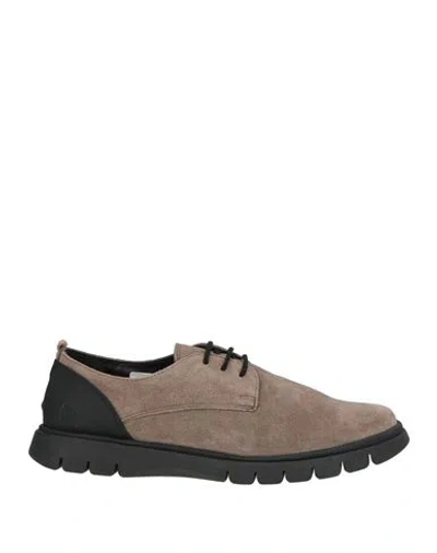 The Flexx Woman Lace-up Shoes Taupe Size 7 Leather In Gray