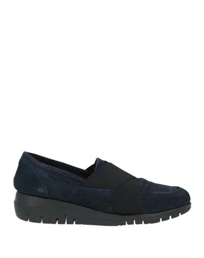 The Flexx Woman Pumps Navy Size 6 Leather In Blue