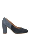 The Flexx Woman Pumps Slate Blue Size 7 Leather In Blue