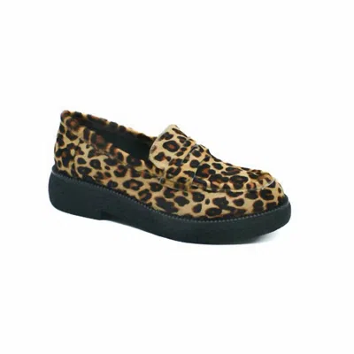 The Flexx Women's Adenike Leather Loafers In Multi In Animal Print