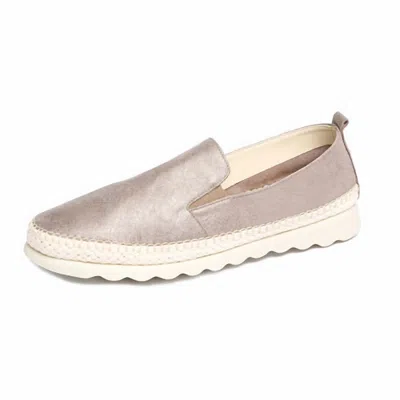 The Flexx Women's Chappie Classic Espadrille In Canna Di Fuciile Saffio In Metallic