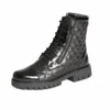 The Flexx Women's Granger Quilted Leather Boot In Black In Black