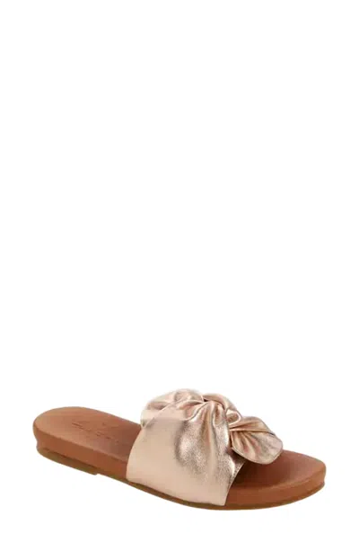 The Flexx Women's Knotty Slide Sandal In Quartz In Pink