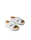 The Flexx Theo Platform Sandal In White