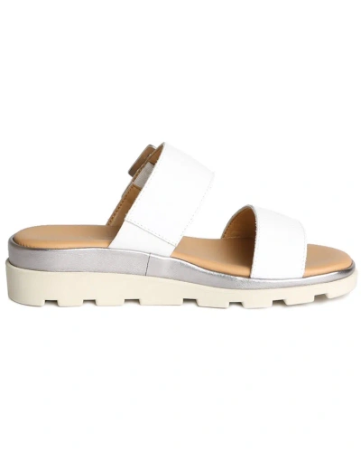 The Flexx Woodstock Leather Sandal In White