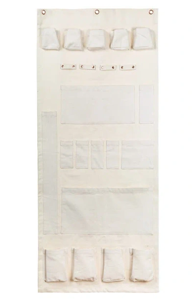 The Floral Society Canvas Wall Organizer In Off White