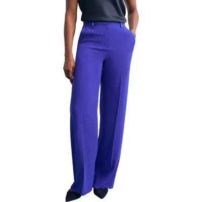 The Fold Adelaide Clever Crepe Pants In Blue
