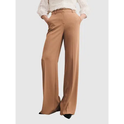 The Fold Adelaide Clever Crepe Wide Leg Trousers In Neutral