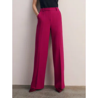 The Fold Adelaide Crepe Trousers In Pink