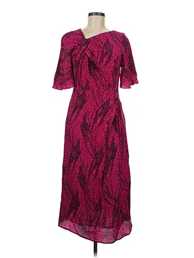 Pre-owned The Fold Cocktail Dress In Burgundy
