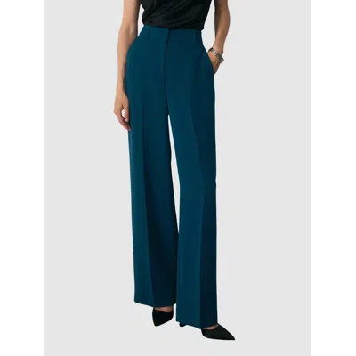 The Fold Doppio Adelaide Trousers In Blue